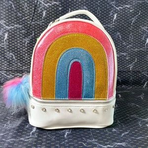 UNDER ONE SKY RAINBOW LEATHER MINI BACKPACK